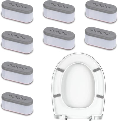 Dailygoods- WC-bril Bumper Set - 8 Stuks - Flexibele Zitbumpers