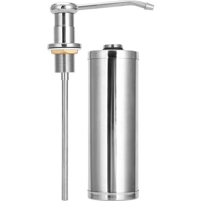 Distributeur de savon liquide en acier inoxydable de 300 ml, pompe à main pour évier de cuisine domestique gray