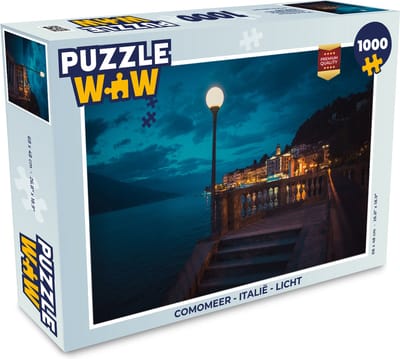 Puzzel Comomeer - Italië - Licht - Legpuzzel - Puzzel 1000 stukjes volwassenen