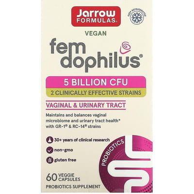 Jarrow Formulas, Fem Dophilus, 5 milliards d'UFC, 60 capsules végétales