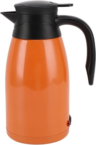 Elektrische Reisketel - Draagbare Waterkoker - Water Koken Onderweg - Anti-spat Ontwerp - 1.4 Liter - Oranje