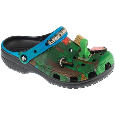 Crocs Classic Minecraft Clog, Unisex, Groen, Slippers, maat: 36/37