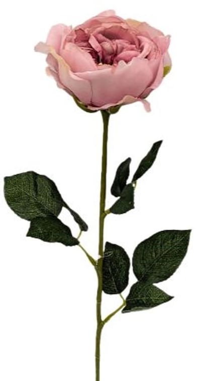 Kunst engelse roos zalm roze, 59 cm Buitengewoon de Boet