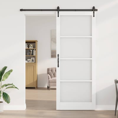 vidaXL - Interne - Deur - ORKDAL - Wit - Geprimed - 93 - x - 232 - cm