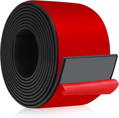 strips zelfklevend 3 m(L) × 75 mm(B) × 1,5 mm(T) massief rubberen profielen neopreen rubberen strip voor afdichting, DIY, anti-vibratie (zelfklevend)