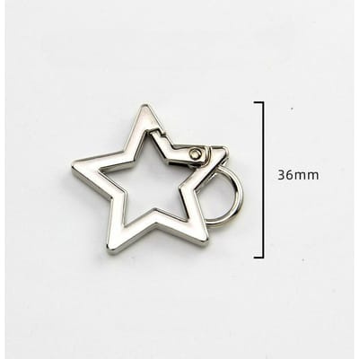 Pentagram Metalen Ring Veer Sluiting Ster Vorm Karabijnsluiting Verbindingsgesp voor DIY Maken Buiten Sleutelhanger Hanger Accessoires