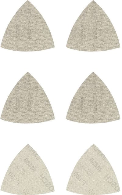 Bosch Accessories EXPERT M480 2608901204 Schuurnetset Geperforeerd Korrelgrootte (num) 80, 80, 120, 120, 180, 180 (l x b) 93 mm x 93 mm 6 stuk(s)