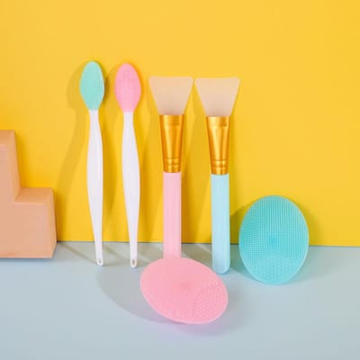 Siliconen Lip Exfoliërende Gezichtsreinigingsborstel Gezichtsscrub Neusreinigingsborstel Mee-eterverwijderaar Dubbelzijdig Schoonheids Huidverzorgingshulpmiddel