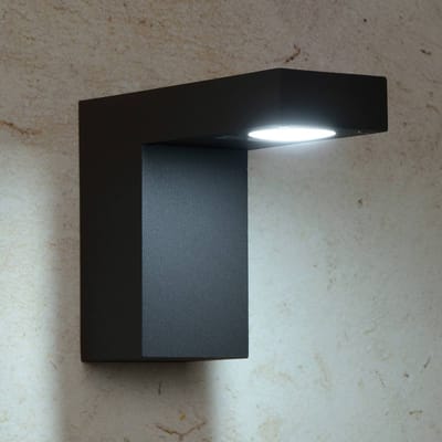 Lucide TEXAS - Wandspot / Wandlamp Binnen/Buiten - LED - 1x7W 3000K - IP54 - Antraciet