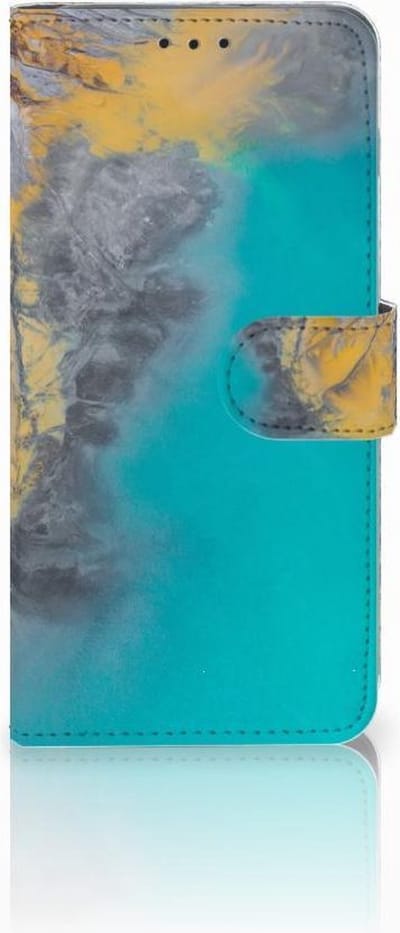 Samsung Galaxy S10 Plus Bookcase Marble Blue Gold