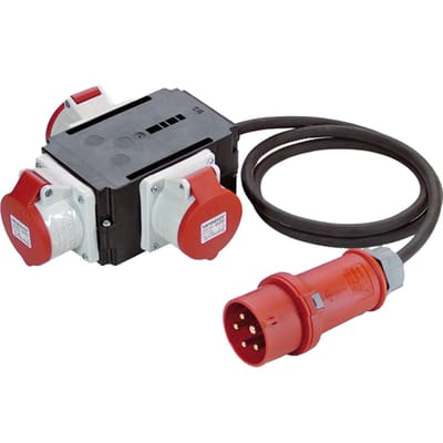 BACHMANN CEE Adapter CEE 400 V/16 A , 3x 16A 5p400V IP44 1,5m
