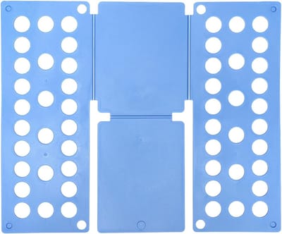 Kledingvouwplank - Vouwplank kleding - Kleding organiseren - Hygiënisch ABS oppervlak - 40 x 48 cm - Lichtblauw