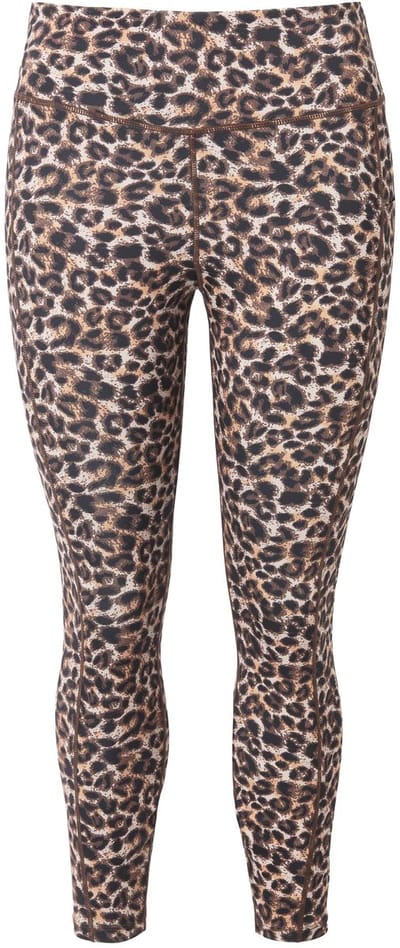 Studio Untold - Dames - Sportlegging enkel-lengte luipaardprint - Beige - Maat 58+