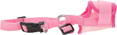 Hondenmuilkorf Net - Zachte Muilkorf - Gedragscorrectie Hond - Verbeterde Ventilatie - Omtrek 14-20cm - Roze