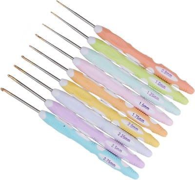 Haaknaalden Kit Ergonomische Breinaalden Set Breien Craft Garen 0.8mm 1mm 1.25mm1.5mm 1.75mm 2mm 2.25mm 2.5mm 2.75mm