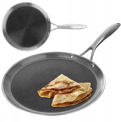 Grote Koekenpan 29 cm Anti-aanbak voor Pannenkoeken & Flensjes - Merkloos