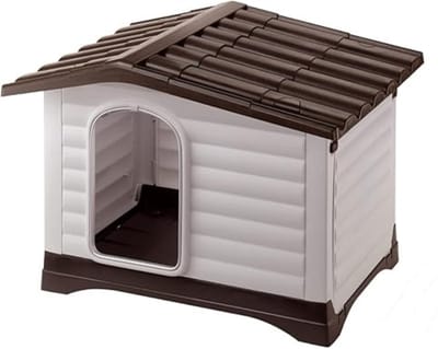 SCH® Hondenhok Buiten - Hondenhok - Grijs en Zwart - 59cm x 73cm x 53cm