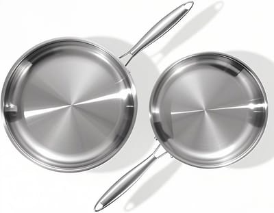 Drielaagse Roestvrijstalen Braadpan 20 cm - Energiezuinige Inductiepan voor Steak en Eieren