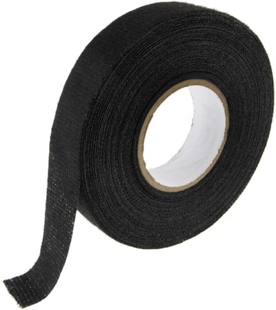 Isolatietape voor kabelboom, 19 mm x 15 meter, PET-vlies, isolatietape voor kabelbomen van auto's, geluidsabsorberend, zelfklevend, 1 stuk