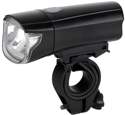 Dunlop Fietsverlichting LED - Fietslamp Voorlicht op Batterijen - Fietslicht met 3 Modi - Koplamp Fiets Waterdicht - IPX4 Gecertificeerd - Makkelijk te Monteren - Zwart