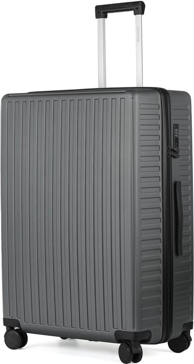 TAN.TOMI Reiskoffer groot 76x49x30 - 100L - Spinner wielen - Lichtgewicht - TSA Slot Donkergrijs