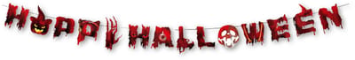 Q2P - Halloween - Slingers - Decoratie - Versiering - Bloed - Rood & Zwart