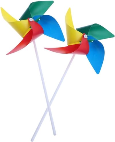 Kleurrijke Windmolentjes - Vrolijke Wieltjes - Buiten Spelen - Stevige Stang - 20 Stuks - Meerkleurig