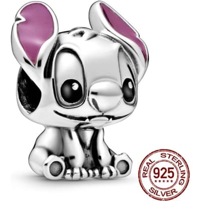 925 Sterling zilveren bedelkralen Kleine schattige olifant Dangle Dog Charms passen op zilveren armband gray