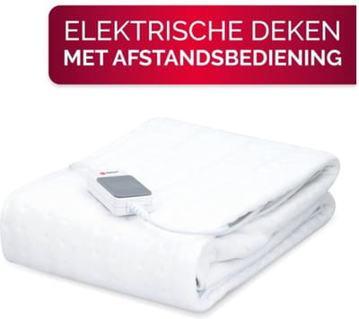 Elektrische Deken - Onderdeken met Instelbare Warmte - Wasbaar - Luxe Verwarmde - Veilig en Gezellig Beddengoed - Energiezuinig - 150x80 cm