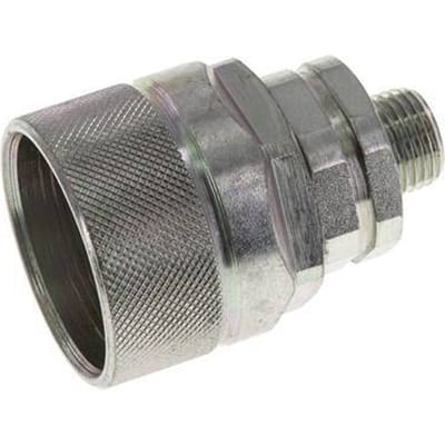 Stalen DN 12.5 Hydraulische Koppeling Insteeknippel 10 mm L Knelring ISO 14541/8434-1 D M36 x 2