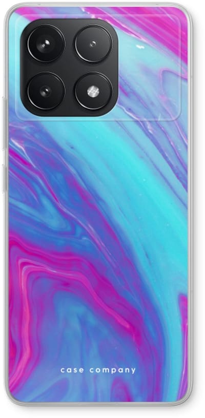 Case Company® - Hoesje geschikt voor Xiaomi Poco F6 Pro hoesje - Zweverige regenboog - Soft Cover Telefoonhoesje - Bescherming aan alle Kanten en Schermrand