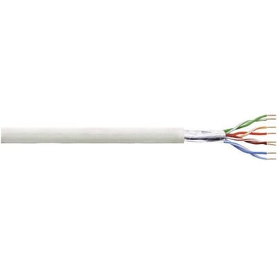LogiLink CPV001 Netwerkkabel CAT 5e F/UTP 4 x 2 x 0.205 mm² + 0 2 x 0.205 mm² Grijs 100 m