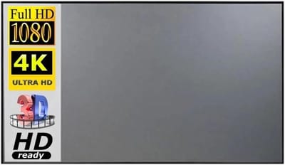 Projectiescherm - Draagbaar Scherm - Thuisbioscoop Ervaring - Reflecterende Stof - 100 120 Inch - Mat Wit