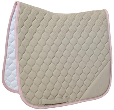 Kentucky Horsewear - Zadeldoek softshell onion quilt Dressuur beige-oude roos