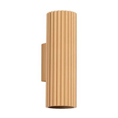 Sollux Lighting Wandlamp Karbon - GU10 - gouden - aluminium - 20x6.5x8.5cm