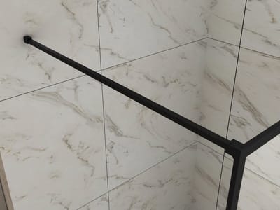 Wiesbaden Stabilisatiestang 1200mm voor Square inloopdouche mat zwart