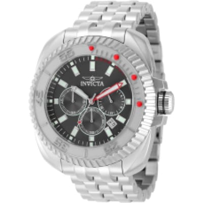 Invicta Coalition Forces 49784 Heren Horloge - Quartz Uurwerk - Roestvrij Staal met zwarte Wijzerplaat - 50mm