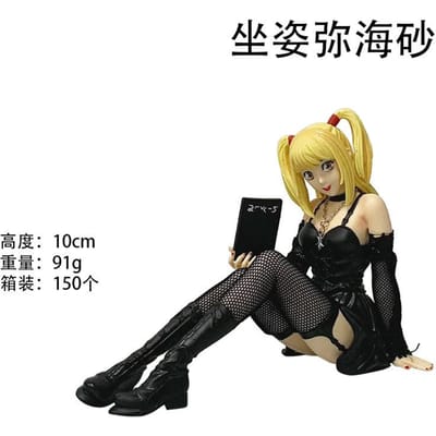 10cm Anime Amane Misa Figuur Yagami Light MisaMisa Figuurtje Verzamelaar MDolls Misa Amane Speelgoed Fans Verjaardagscadeaus black