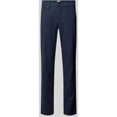 Regular fit chino van katoenmix met viscose, model 'Wool Look Flex'