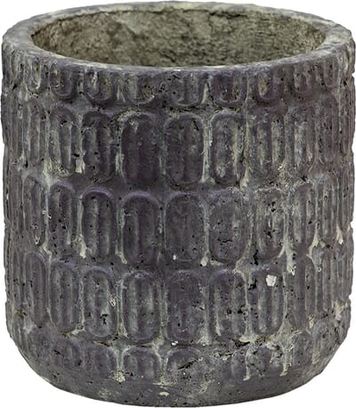 Bloempot voor Binnen & Buiten – Bruin – Decoratieve Pot – Ø 17 cm – Beton