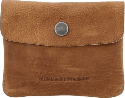 Hide & Stitches Earth Sleuteletui - Duurzaam Gelooid Leer - Leren Dames Tas - Bruin