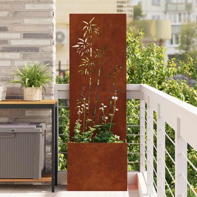 vidaXL - Tuin - Privacy - Scherm - Roestig - 50 - x - 32 - x - 150 - cm - Cortenstaal
