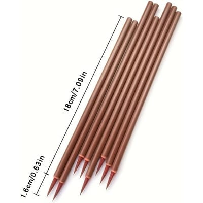 1 stuks Detail Schilderkwast Fijne Puntige Tip Miniatuur Kwasten Voor Acryl Aquarel Olie Tekenkwast 1pc