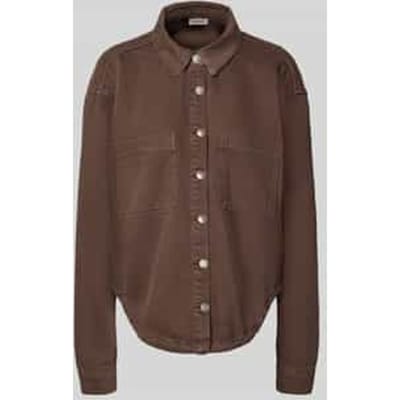 Noisy may Jas Nmalva Ls Shacket Colored Noos 27037883 Chocolate Brown Dames Maat - L
