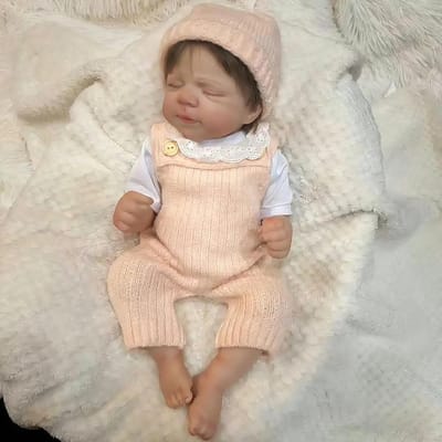 Siliconen Reborn Baby Pop - Levensgrote Pop Meisje - Kinderspel - Anatomisch Correct - 45 cm - Roze Outfit