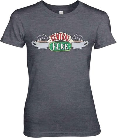 Friends Dames Tshirt -S- Central Perk Grijs