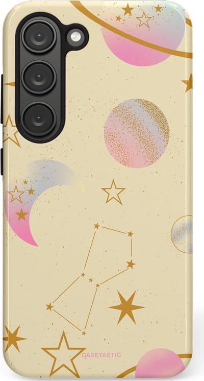 Casetastic Hoesje Geschikt voor Samsung S23 - Stijlvolle Beschermende Duo-layer Case - Zomerse nacht