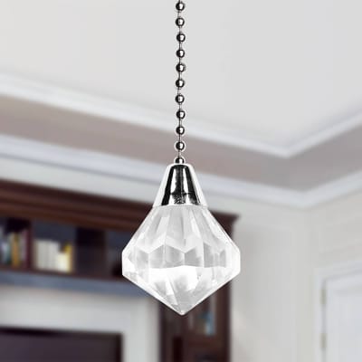 Westinghouse acryl diamanttrekketting in chroom
