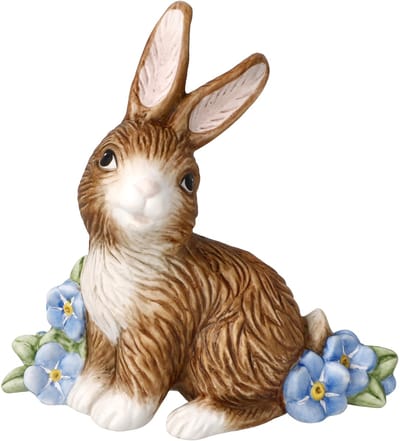 Goebel - Pasen | Decoratief beeld Natuurlijke Haas - Jaarhaas 2026 | Porselein - 8cm - Paashaas
