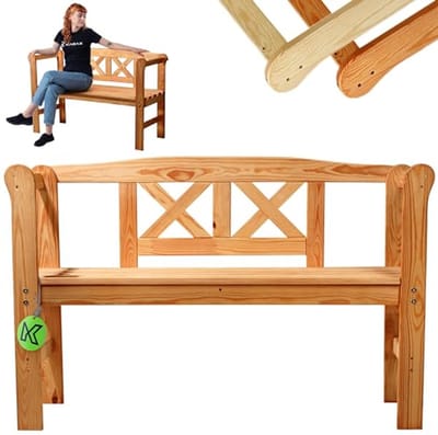 Tuinbank met Opbergruimte - Zitbank Buiten - Buiten Zitten - Weerbestendig Hout - 120 cm - Bruin